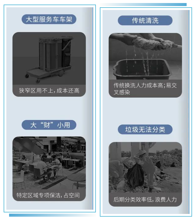 【新品】多元化的靈動型清潔服務車,小身材,大才能