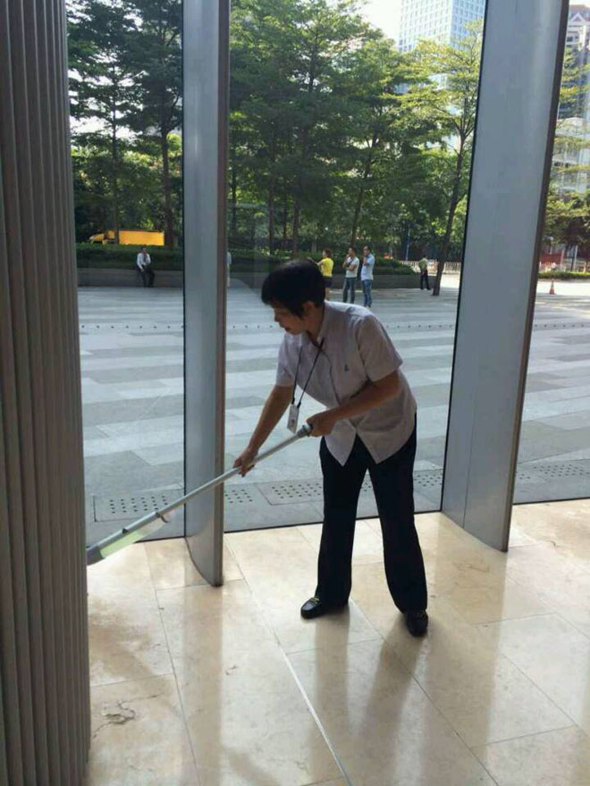 施達噴灑平拖系統被應用在匯豐銀行廣州總部(廣州太沽匯)